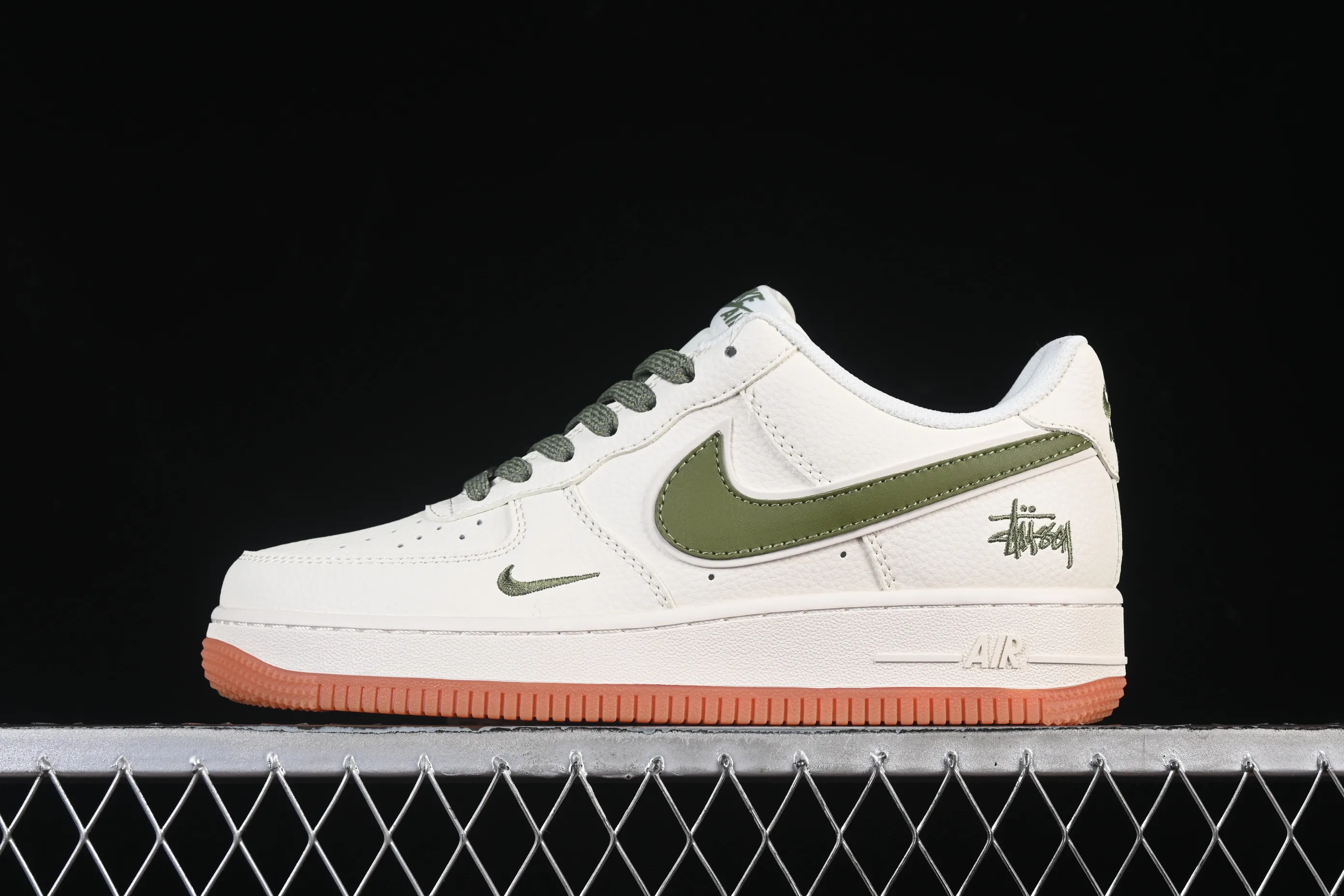 All categories Nk Air Force 1 Air Force series Nk Air Force 1 Low Air Force low-top Nike Air Force 1'07 Low Stusi co-branded grass green rubber sole Air Force 1 low-top casual sneakers XX3168-127